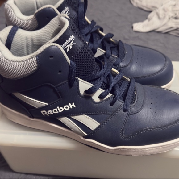 Reebok Other - Reebok Men's Navy Blue High-Top Sneakers workforce steel toe